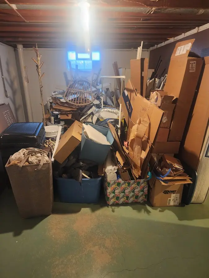 Roll-off dumpster container at job site for 15 Yard Dumpster Rental in Guadalupe